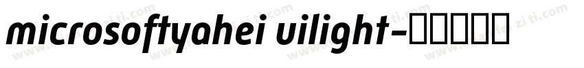microsoftyahei uilight字体转换